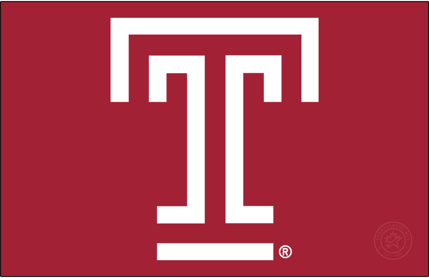 Temple Owls 2020-Pres Primary Dark Logo v2 DIY iron on transfer (heat transfer)